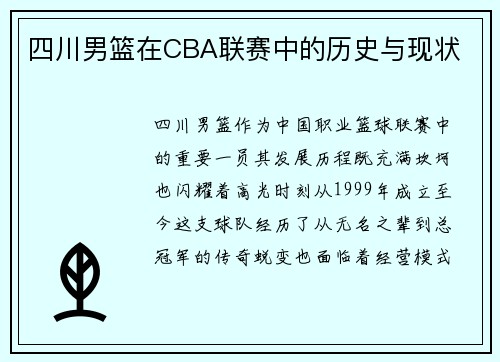 四川男篮在CBA联赛中的历史与现状